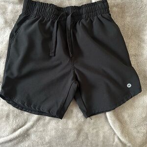 RBX Black Elastic Waist Shorts